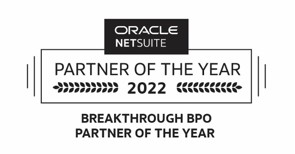 Finlyte named NetSuite Partner of the Year in the category of Breakthrough BPO Partner of the Year